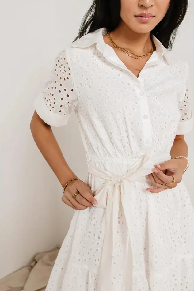 Bohme Dresses Solana Eyelet Lace Dress White 8211 Women