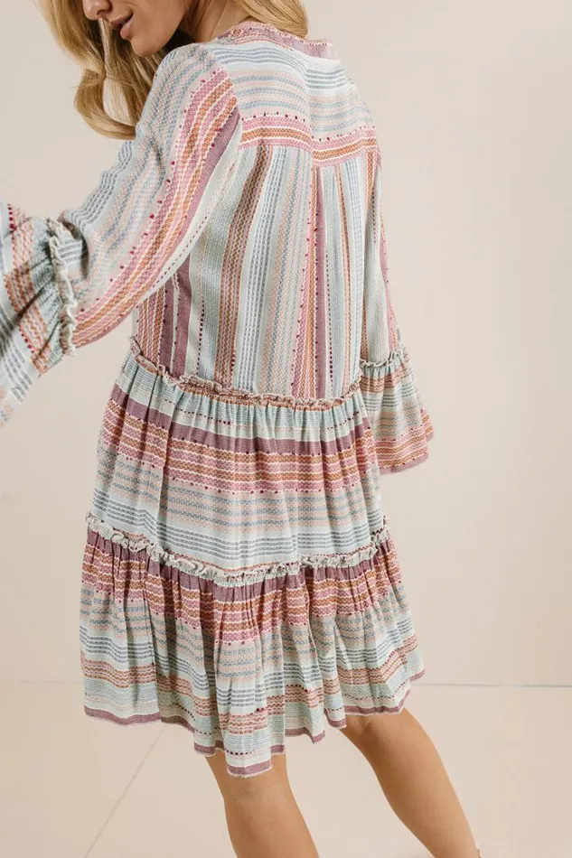Bohme Dresses Striped Textured Mini Dress Multi 8211 Women Bohme Dresses Striped Textured Mini Dress Multi 8211 Women