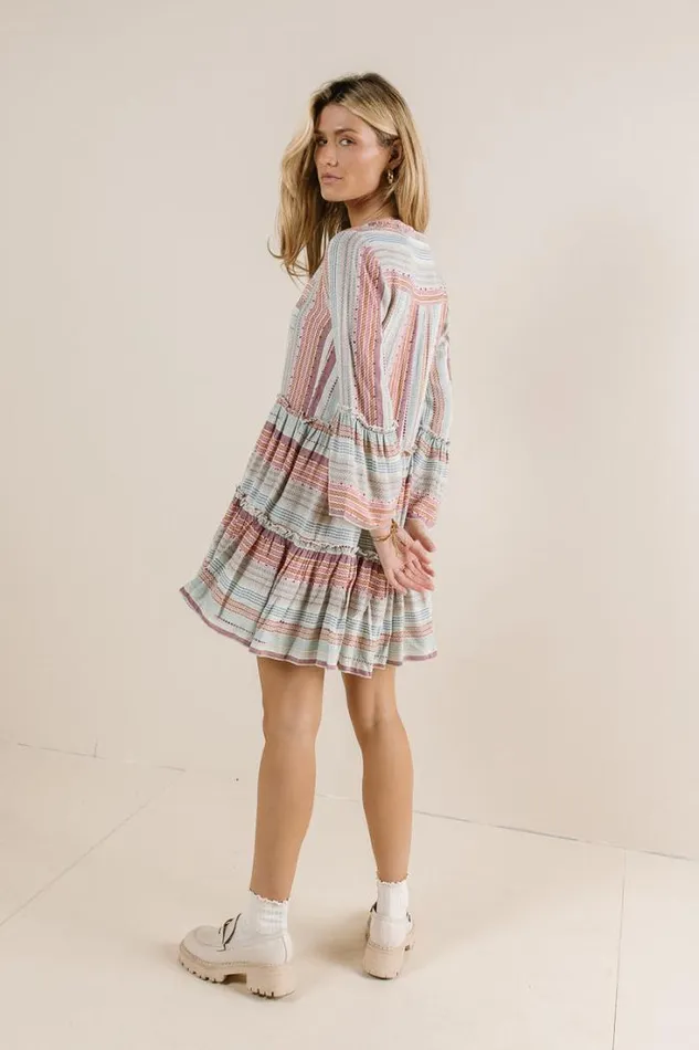 Bohme Dresses Striped Textured Mini Dress Multi 8211 Women Bohme Dresses Striped Textured Mini Dress Multi 8211 Women