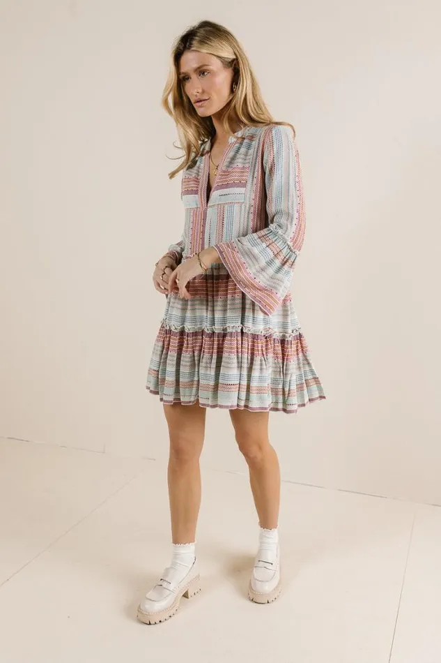 Bohme Dresses Striped Textured Mini Dress Multi 8211 Women Bohme Dresses Striped Textured Mini Dress Multi 8211 Women