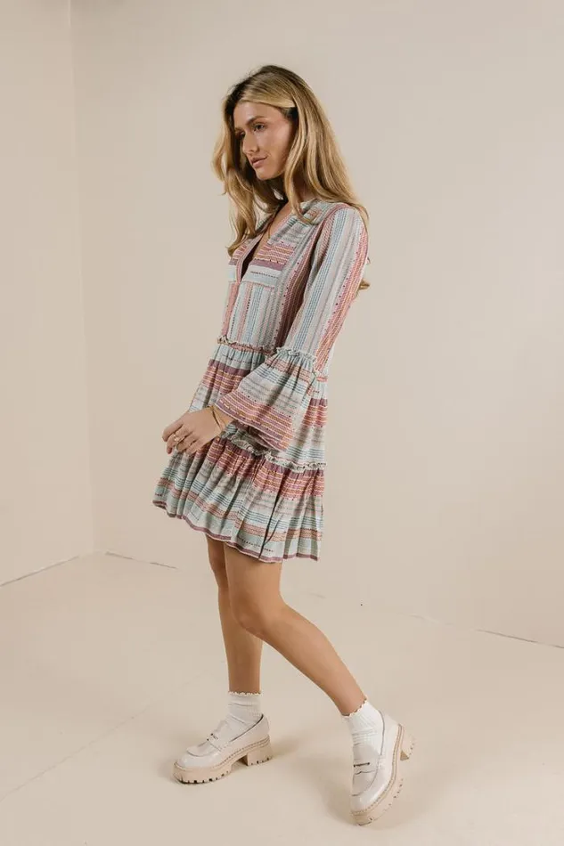 Bohme Dresses Striped Textured Mini Dress Multi 8211 Women Bohme Dresses Striped Textured Mini Dress Multi 8211 Women