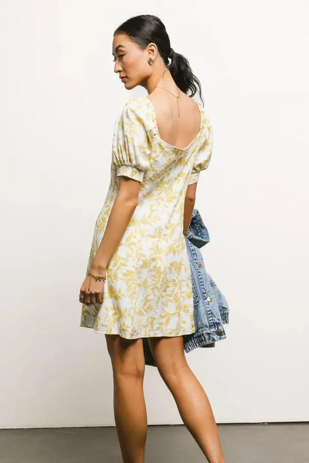 Bohme Dresses Sutton Floral Dress Mustard 8211 Women