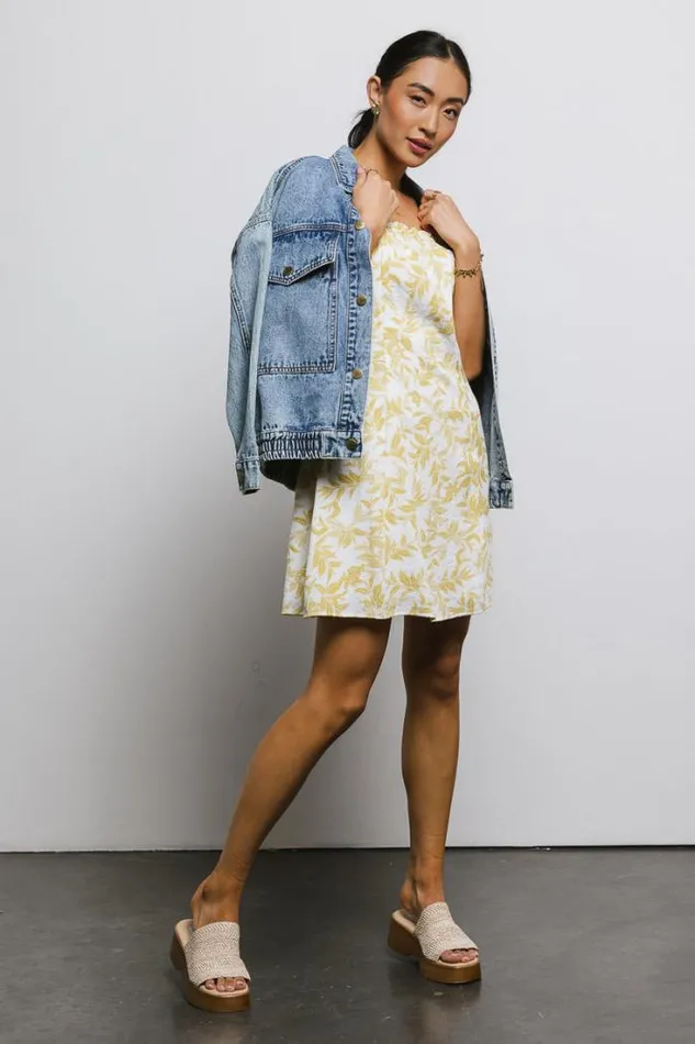 Bohme Dresses Sutton Floral Dress Mustard 8211 Women