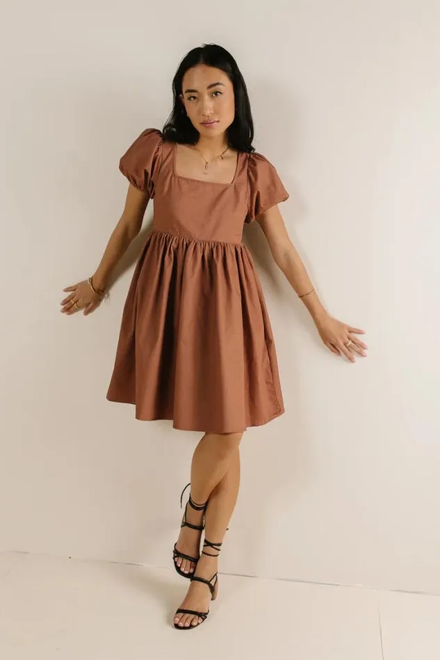 Bohme Dresses Vesper Babydoll Dress Clay 8211 Women Bohme Dresses Vesper Babydoll Dress Clay 8211 Women