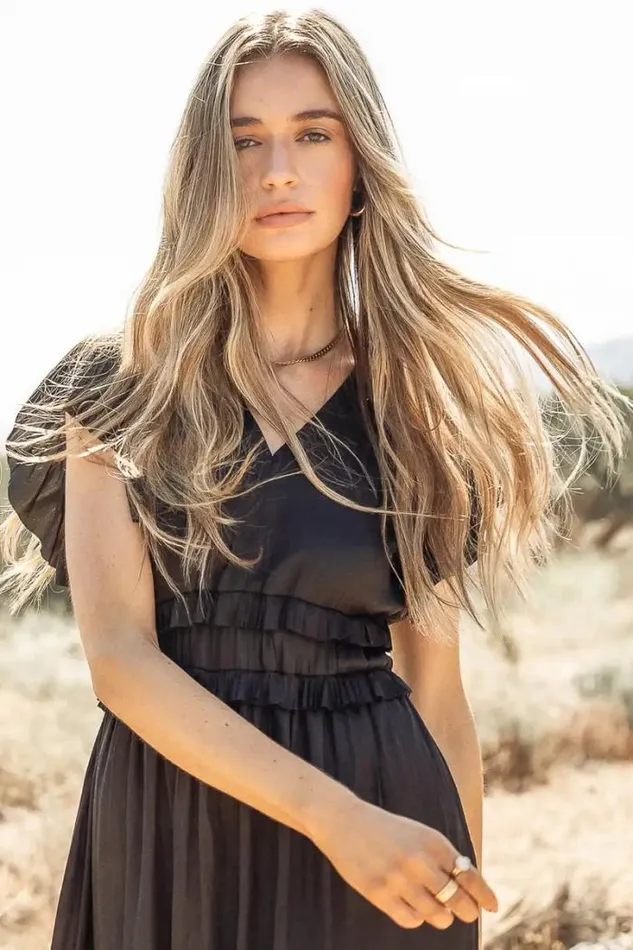 Bohme Dresses Willa Ruffle Dress In Black Black 8211 Women Bohme Dresses Willa Ruffle Dress In Black Black 8211 Women