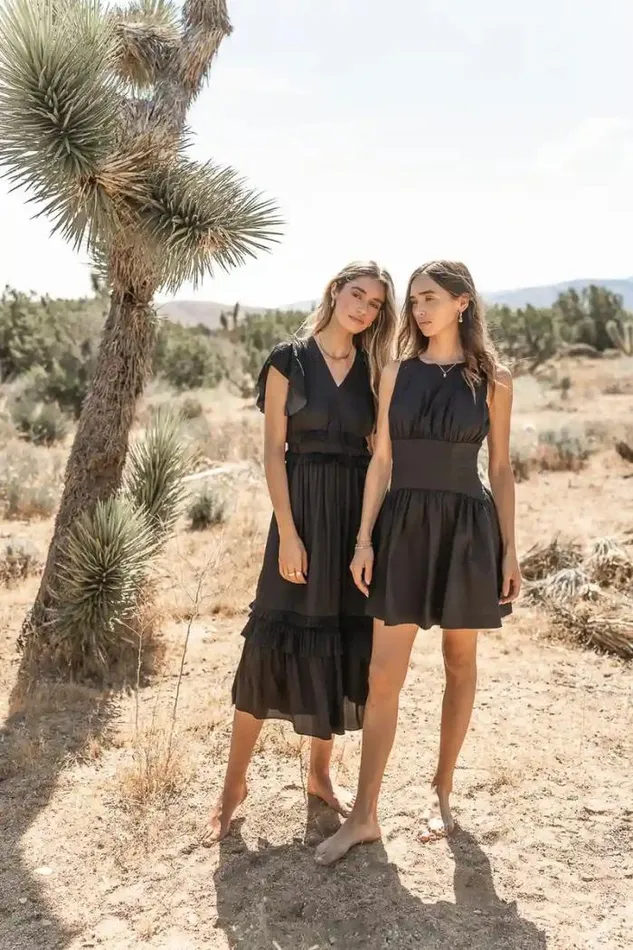 Bohme Dresses Willa Ruffle Dress In Black Black 8211 Women Bohme Dresses Willa Ruffle Dress In Black Black 8211 Women