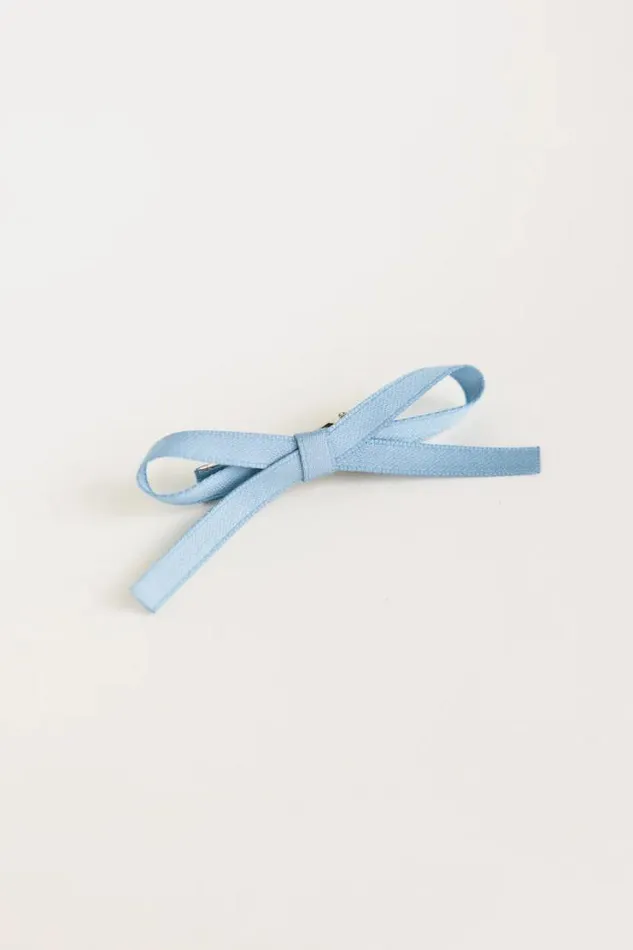 Bohme Hair Accessories Bow Hair Clip Set In Blue Blue 8211 Women