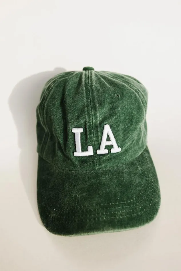 Bohme Hats and Caps LA Baseball Cap In Emerald Emerald 8211 Women Bohme Hats and Caps LA Baseball Cap In Emerald Emerald 8211 Women