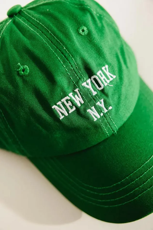 Bohme Hats and Caps New York Baseball Cap In Green Green 8211 Women