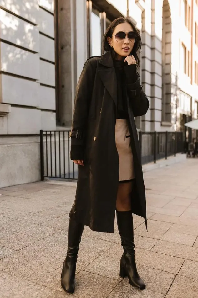 Bohme Jackets and Blazers Rachel Trench Coat In Black Black 8211 Women