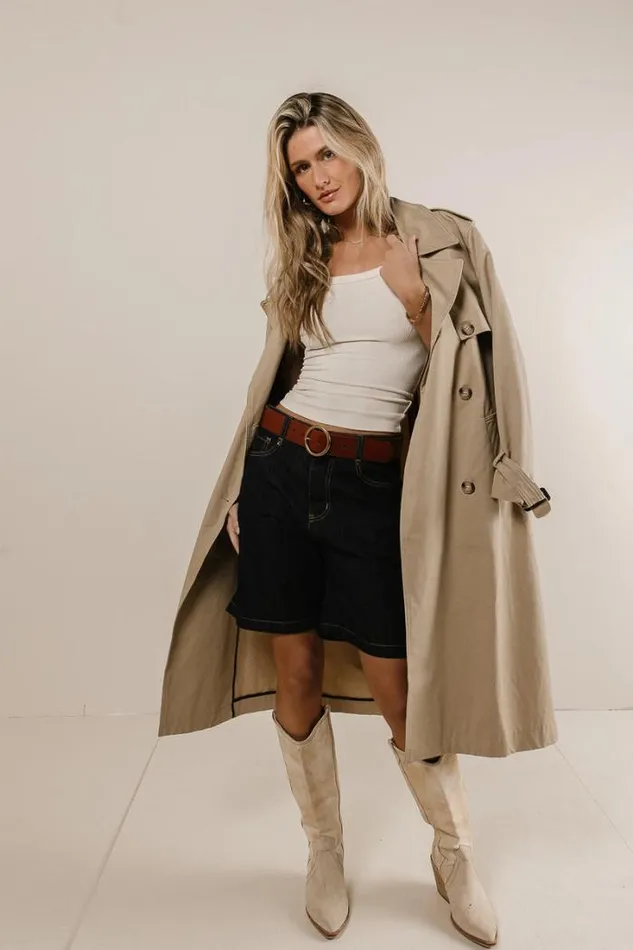 Bohme Jackets and Blazers Rachel Trench Coat In Tan Tan 8211 Women