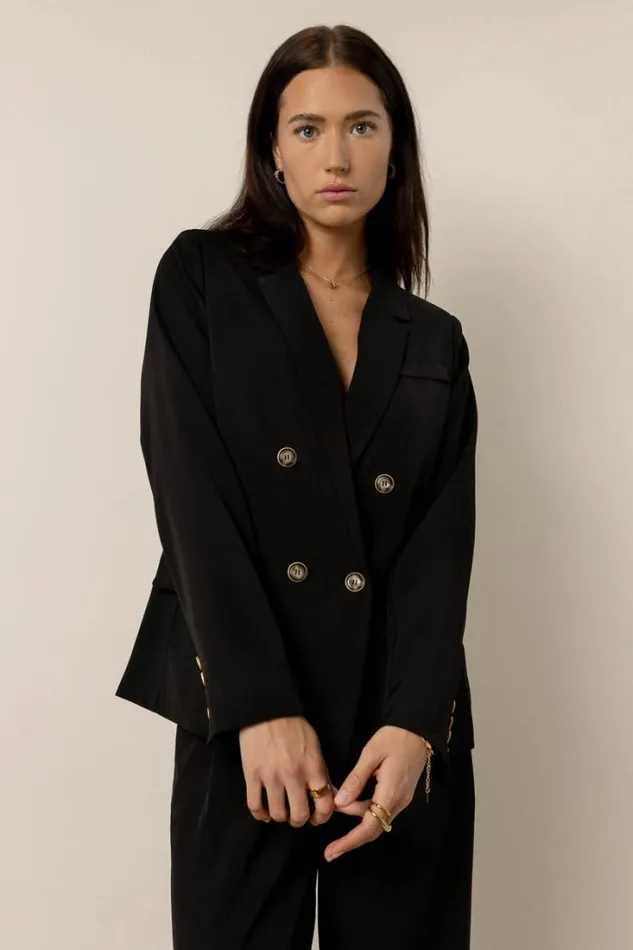 Bohme Jackets and Blazers Romaine Blazer In Black 8211 FINAL SALE Black 8211 Women Bohme Jackets and Blazers Romaine Blazer In Black 8211 FINAL SALE Black 8211 Women