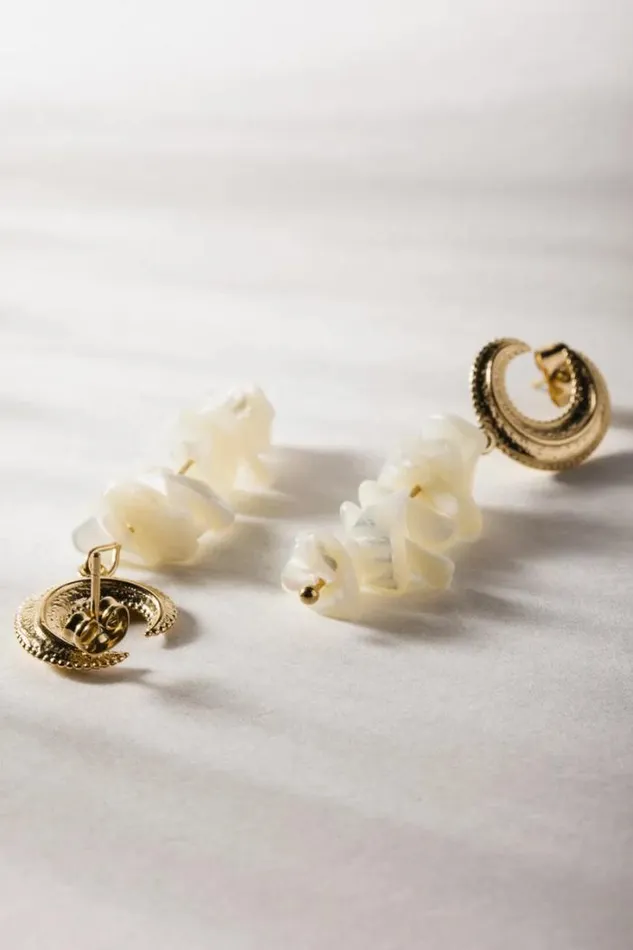 Bohme Jewelry Crescent Beaded Earrings Gold 8211 Women Bohme Jewelry Crescent Beaded Earrings Gold 8211 Women
