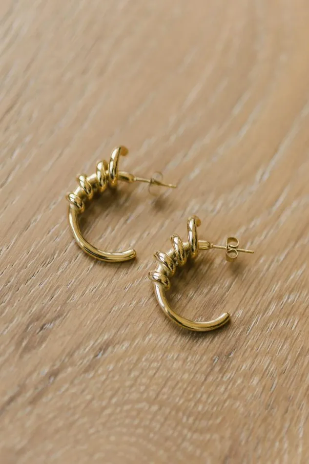 Bohme Jewelry Finn Earrings Gold 8211 Women Bohme Jewelry Finn Earrings Gold 8211 Women