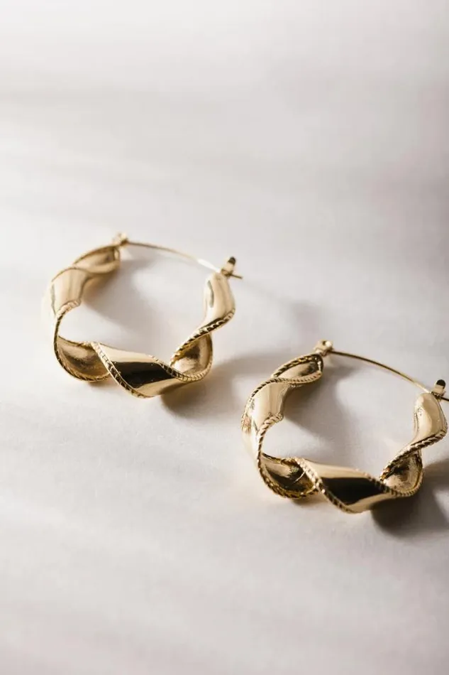 Bohme Jewelry Frances Twisted Hoop Earrings Gold 8211 Women Bohme Jewelry Frances Twisted Hoop Earrings Gold 8211 Women