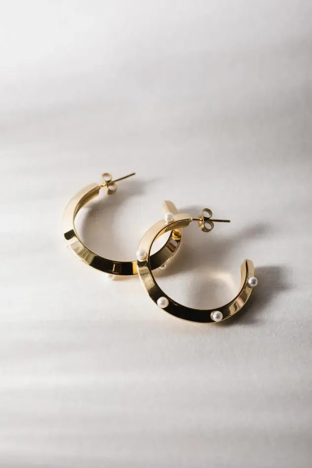 Bohme Jewelry Skylar Open Hoop Earrings Gold 8211 Women