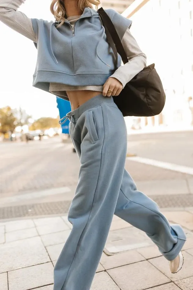 Bohme Loungewear Amy Cropped Sleeveless Hoodie In Blue Blue 8211 Women Bohme Loungewear Amy Cropped Sleeveless Hoodie In Blue Blue 8211 Women