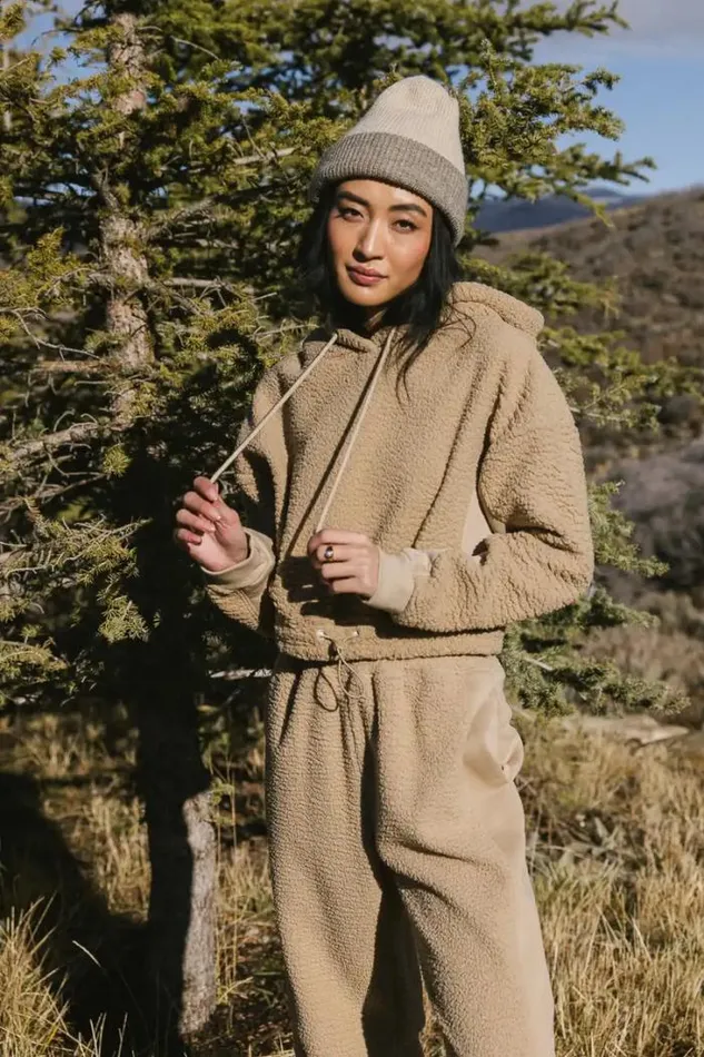 Bohme Loungewear Callie Sherpa Hoodie In Camel Camel 8211 Women Bohme Loungewear Callie Sherpa Hoodie In Camel Camel 8211 Women
