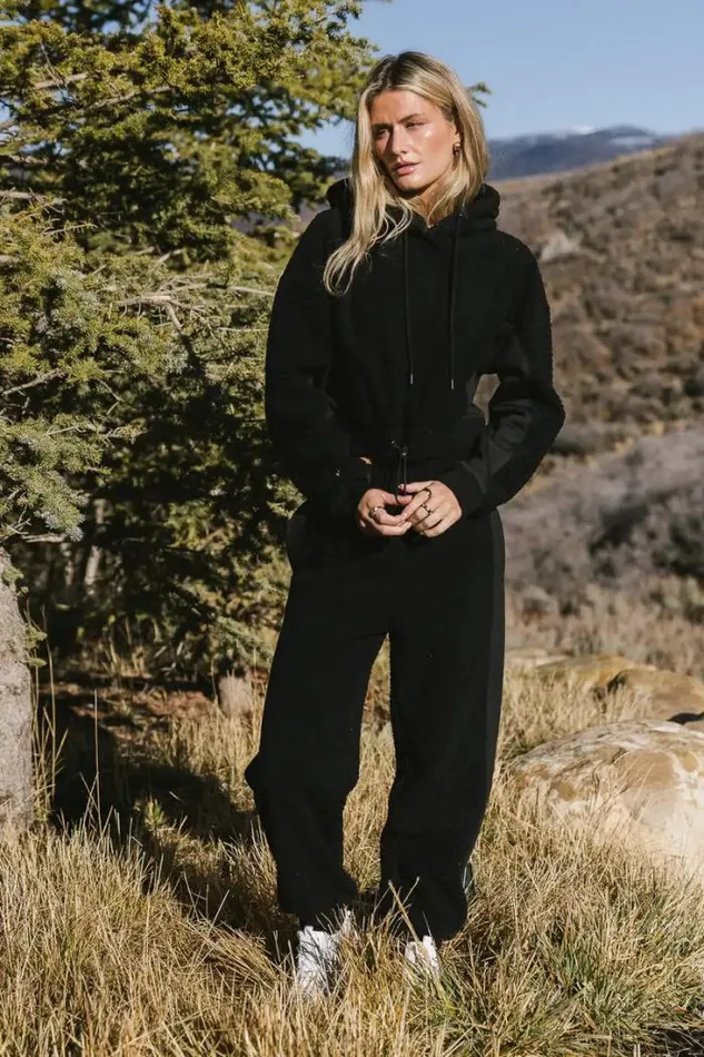 Bohme Loungewear Callie Sherpa Joggers In Black Black 8211 Women Bohme Loungewear Callie Sherpa Joggers In Black Black 8211 Women
