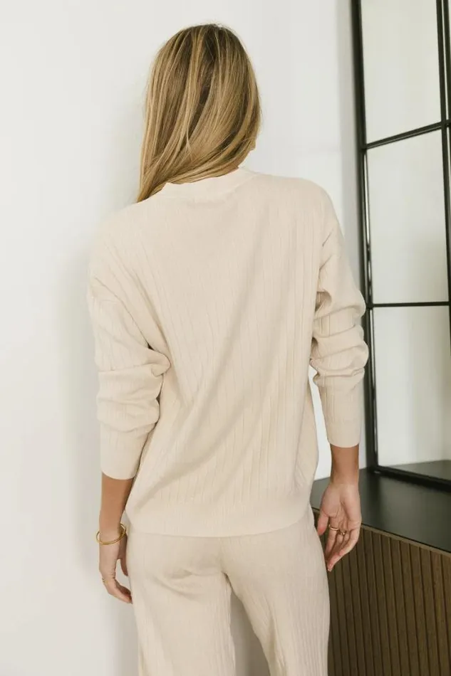 Bohme Loungewear Myla Ribbed Sweater In Oatmeal Oatmeal 8211 Women Bohme Loungewear Myla Ribbed Sweater In Oatmeal Oatmeal 8211 Women