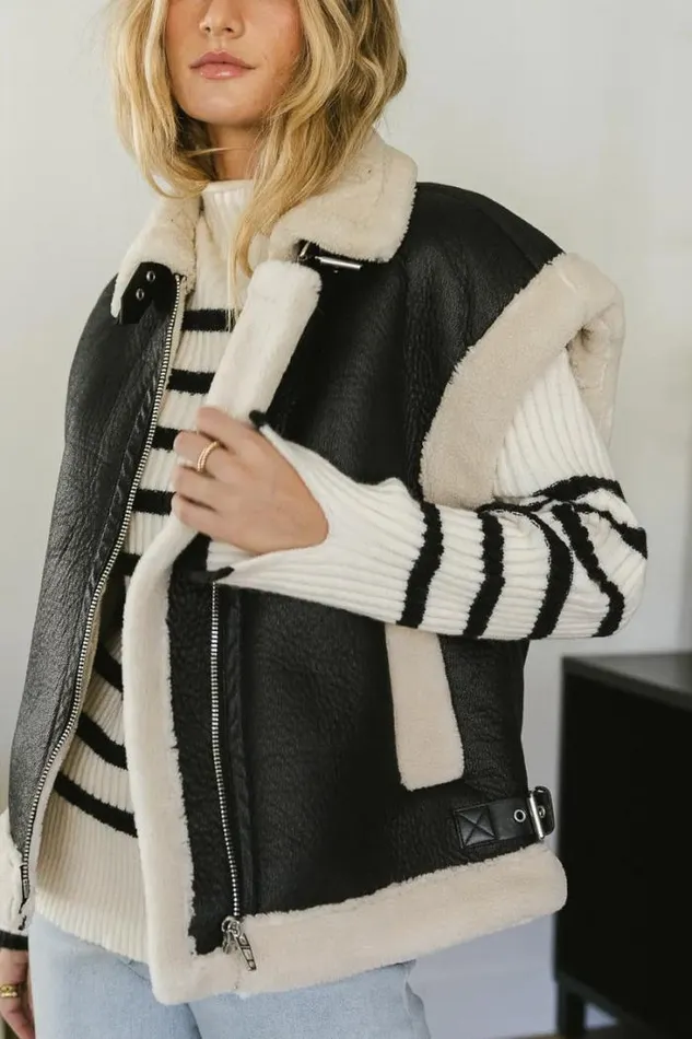 Bohme Outerwear BlankNYC Off To The Races Vest In Black 8211 FINAL SALE Black 8211 Women Bohme Outerwear BlankNYC Off To The Races Vest In Black 8211 FINAL SALE Black 8211 Women