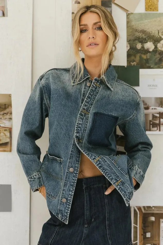 Bohme Outerwear Isabel Denim Jacket Medium Wash 8211 Women Bohme Outerwear Isabel Denim Jacket Medium Wash 8211 Women