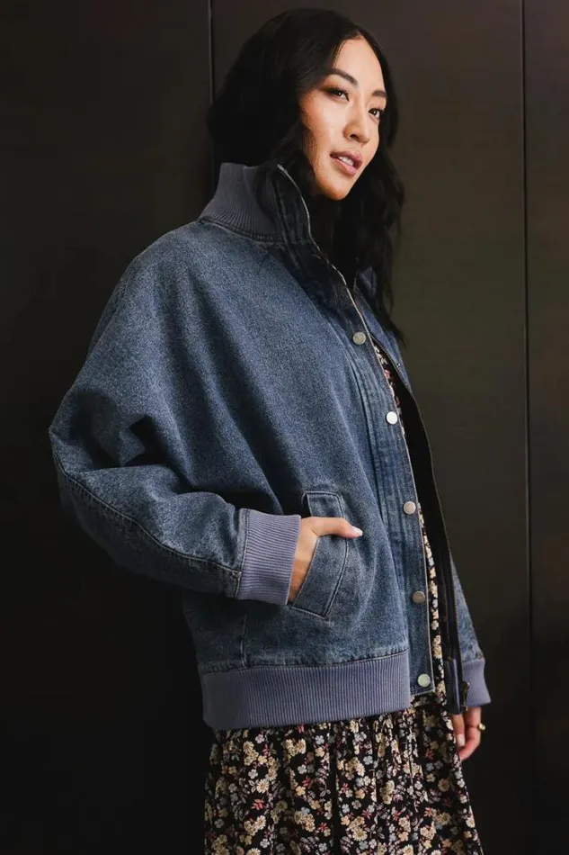 Bohme Outerwear Paige Denim Jacket Medium Wash 8211 Women Bohme Outerwear Paige Denim Jacket Medium Wash 8211 Women