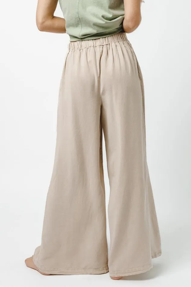 Bohme Pants Katie Wide Leg Tencel Pants In Taupe Taupe 8211 Women Bohme Pants Katie Wide Leg Tencel Pants In Taupe Taupe 8211 Women