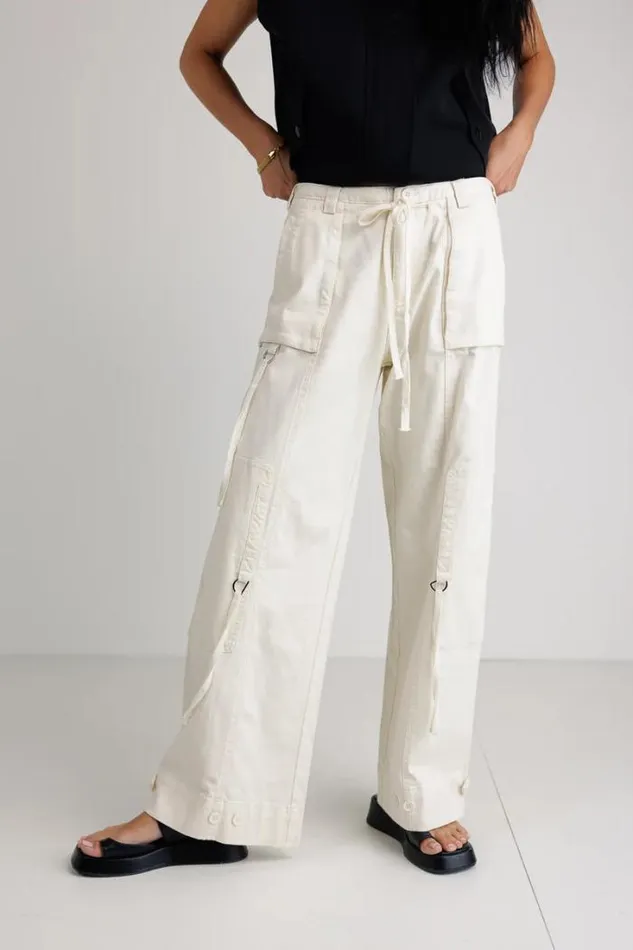 Bohme Pants Savannah Cargo Pants In Cream Cream 8211 Women Bohme Pants Savannah Cargo Pants In Cream Cream 8211 Women