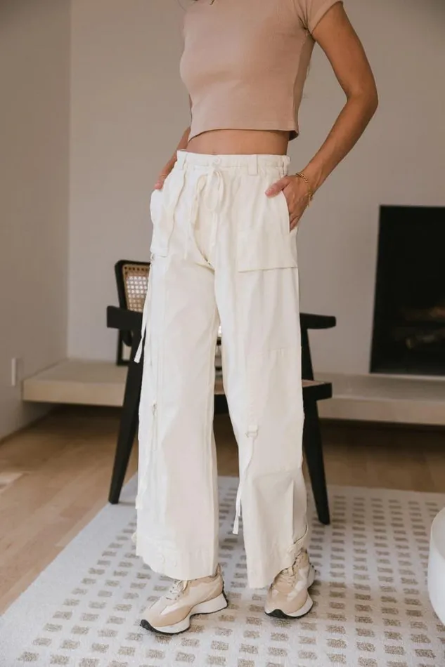 Bohme Pants Savannah Cargo Pants In Cream Cream 8211 Women Bohme Pants Savannah Cargo Pants In Cream Cream 8211 Women