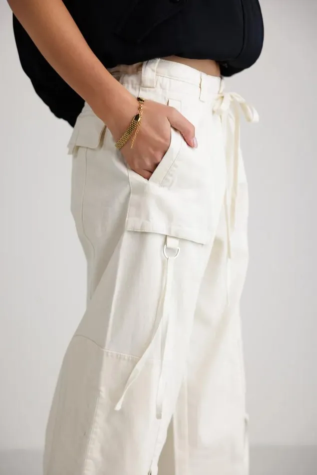 Bohme Pants Savannah Cargo Pants In Cream Cream 8211 Women Bohme Pants Savannah Cargo Pants In Cream Cream 8211 Women