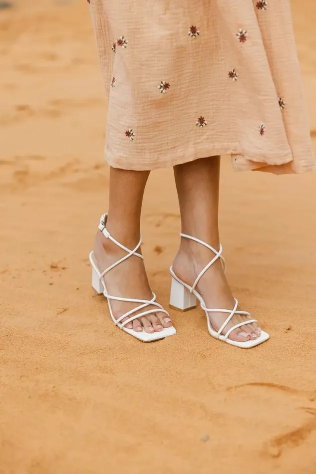 Bohme Shoes Leona Heels In White White 8211 Women