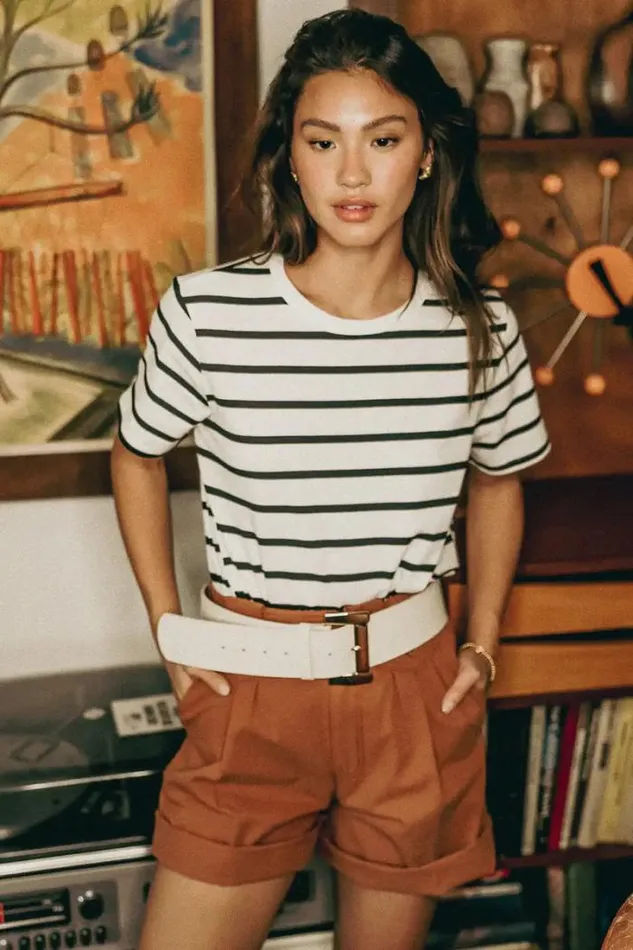 Bohme Shorts Amelia Bermuda Shorts In Rust 8211 FINAL SALE Rust 8211 Women Bohme Shorts Amelia Bermuda Shorts In Rust 8211 FINAL SALE Rust 8211 Women