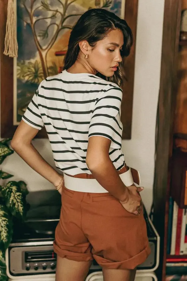 Bohme Shorts Amelia Bermuda Shorts In Rust 8211 FINAL SALE Rust 8211 Women Bohme Shorts Amelia Bermuda Shorts In Rust 8211 FINAL SALE Rust 8211 Women