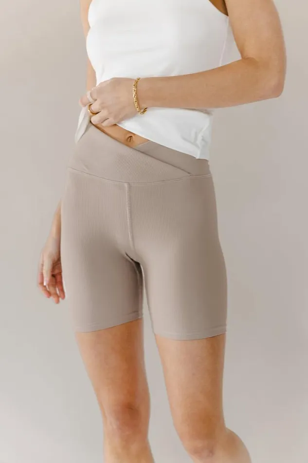 Bohme Shorts Gia Ribbed Biker Shorts 8211 FINAL SALE Sand 8211 Women Bohme Shorts Gia Ribbed Biker Shorts 8211 FINAL SALE Sand 8211 Women