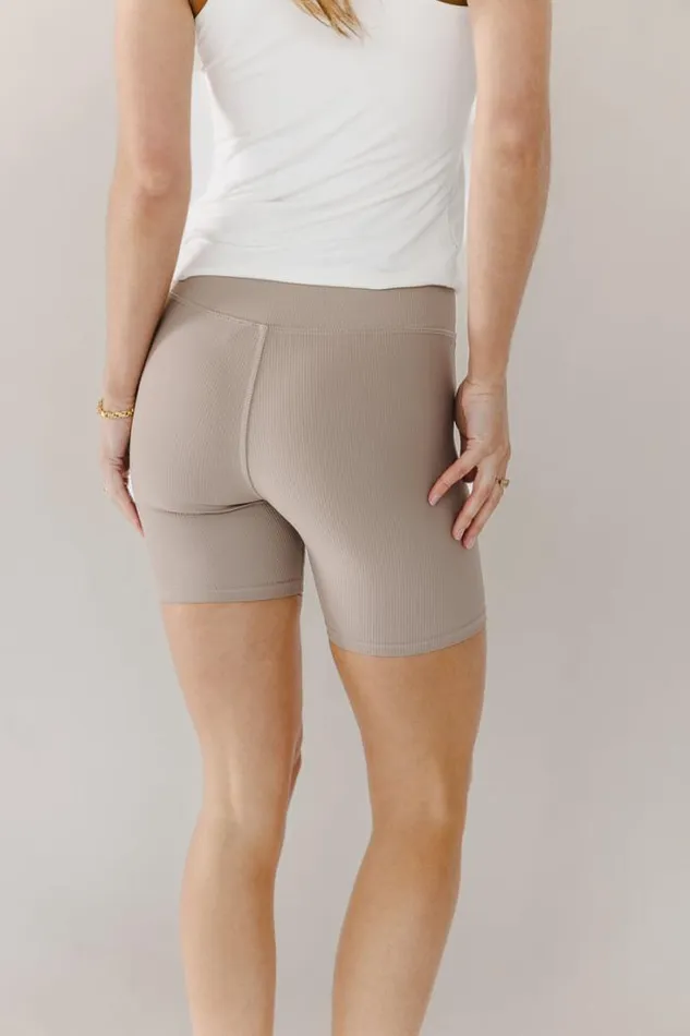 Bohme Shorts Gia Ribbed Biker Shorts 8211 FINAL SALE Sand 8211 Women Bohme Shorts Gia Ribbed Biker Shorts 8211 FINAL SALE Sand 8211 Women