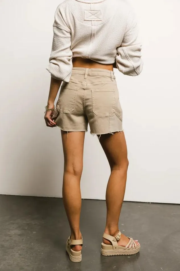 Bohme Shorts Maria Utility Denim Shorts In Tan Tan 8211 Women Bohme Shorts Maria Utility Denim Shorts In Tan Tan 8211 Women