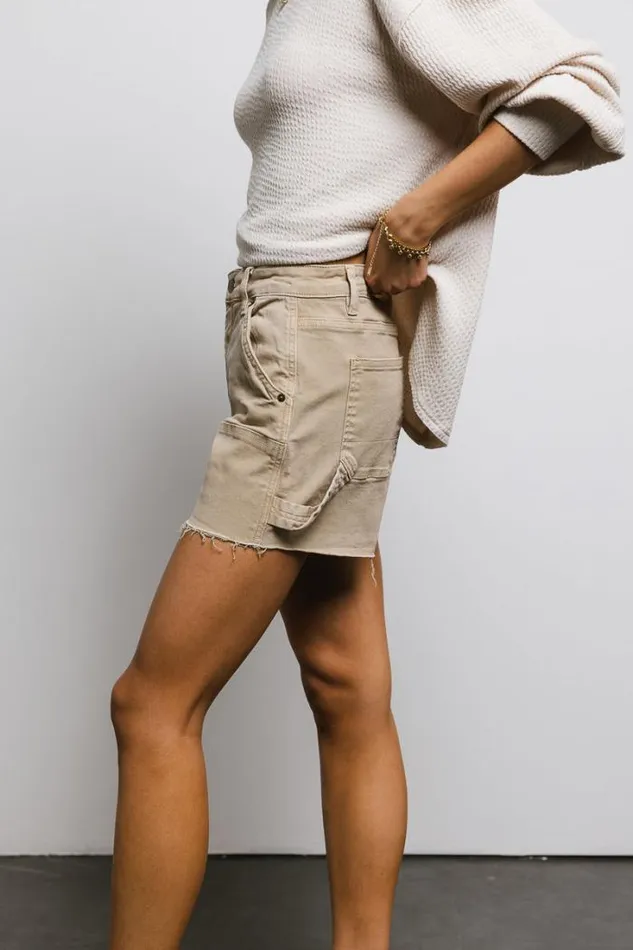 Bohme Shorts Maria Utility Denim Shorts In Tan Tan 8211 Women Bohme Shorts Maria Utility Denim Shorts In Tan Tan 8211 Women