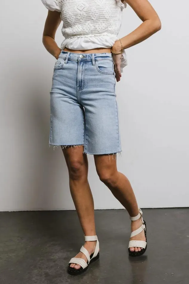 Bohme Shorts Rebecca Bermuda Shorts In Light Wash Light Wash 8211 Women Bohme Shorts Rebecca Bermuda Shorts In Light Wash Light Wash 8211 Women