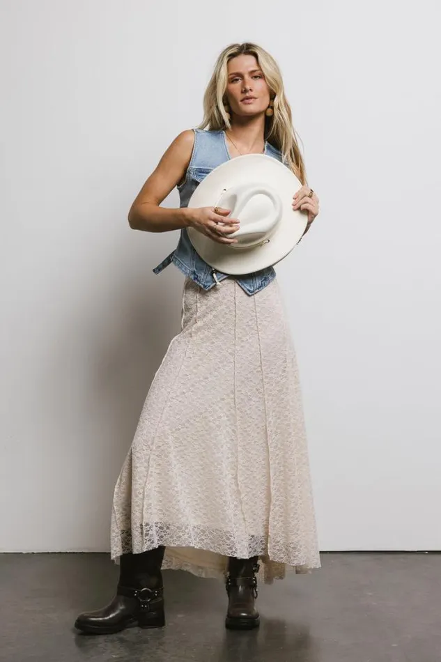 Bohme Skirts Eliza Lace Skirt In Cream Cream 8211 Women Bohme Skirts Eliza Lace Skirt In Cream Cream 8211 Women