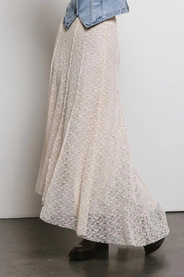 Bohme Skirts Eliza Lace Skirt In Cream Cream 8211 Women Bohme Skirts Eliza Lace Skirt In Cream Cream 8211 Women