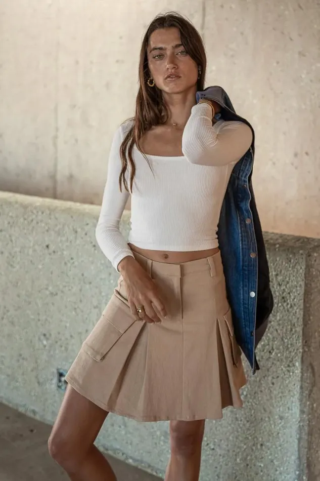 Bohme Skirts Sora Utility Skirt In Khaki 8211 FINAL SALE Khaki 8211 Women Bohme Skirts Sora Utility Skirt In Khaki 8211 FINAL SALE Khaki 8211 Women