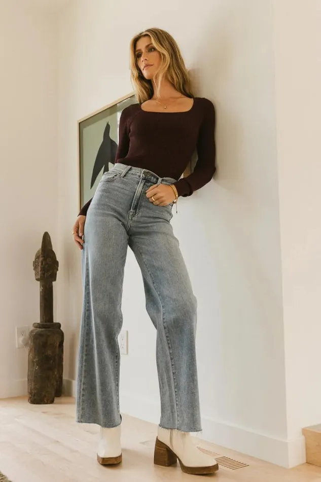Bohme Sweaters Kali Fitted Ribbed Sweater In Eggplant 8211 FINAL SALE Eggplant 8211 Women Bohme Sweaters Kali Fitted Ribbed Sweater In Eggplant 8211 FINAL SALE Eggplant 8211 Women