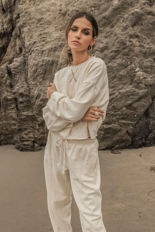 Bohme Sweaters Laurent Cropped Sweater 8211 FINAL SALE Cream 8211 Women Bohme Sweaters Laurent Cropped Sweater 8211 FINAL SALE Cream 8211 Women
