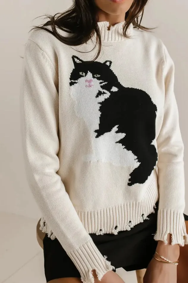 Bohme Sweaters Scooby Knitted Sweater Cream 8211 Women Bohme Sweaters Scooby Knitted Sweater Cream 8211 Women
