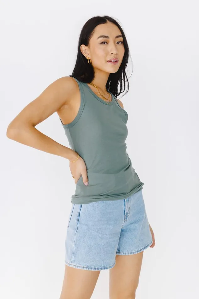 Bohme Tees and Tanks Harlowe Tank In Teal 8211 FINAL SALE Teal 8211 Women