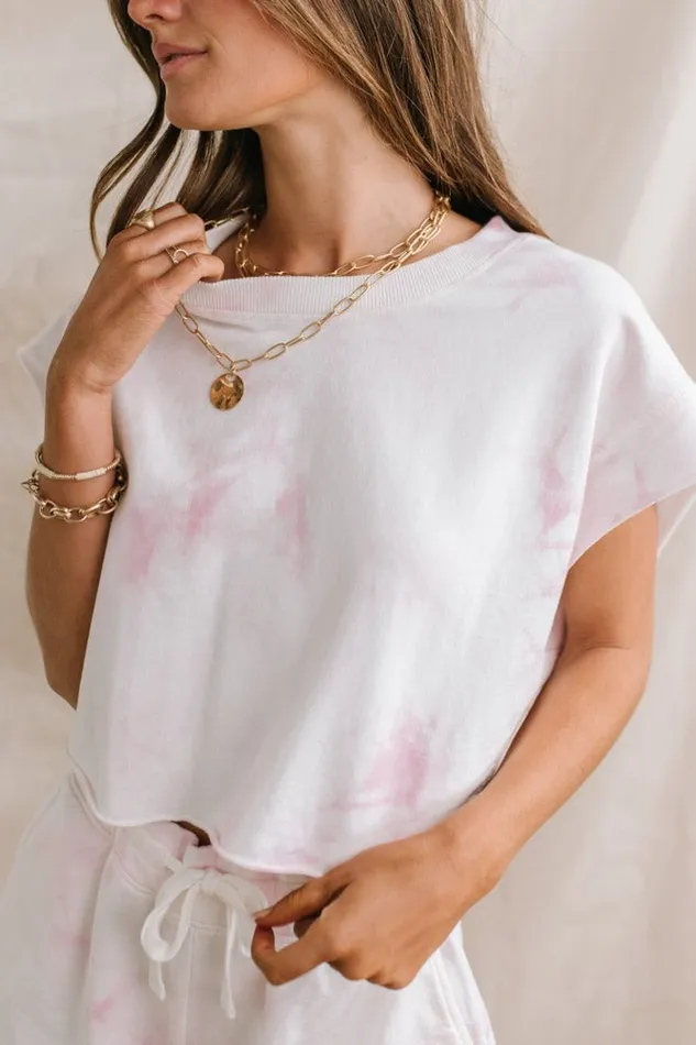 Bohme Tees and Tanks Myrah Tie Dye Top 8211 FINAL SALE Pink 8211 Women Bohme Tees and Tanks Myrah Tie Dye Top 8211 FINAL SALE Pink 8211 Women