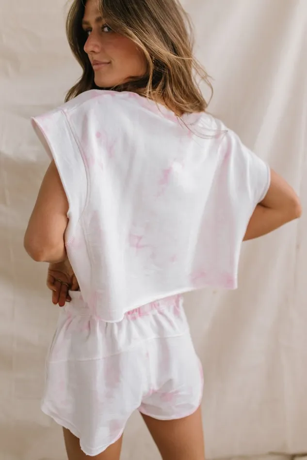 Bohme Tees and Tanks Myrah Tie Dye Top 8211 FINAL SALE Pink 8211 Women Bohme Tees and Tanks Myrah Tie Dye Top 8211 FINAL SALE Pink 8211 Women