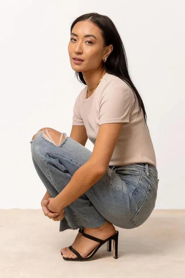 Bohme Tees and Tanks Rickie Top In Taupe 8211 FINAL SALE Taupe 8211 Women Bohme Tees and Tanks Rickie Top In Taupe 8211 FINAL SALE Taupe 8211 Women