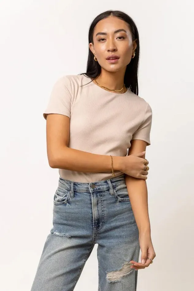 Bohme Tees and Tanks Rickie Top In Taupe 8211 FINAL SALE Taupe 8211 Women Bohme Tees and Tanks Rickie Top In Taupe 8211 FINAL SALE Taupe 8211 Women